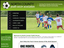 Tablet Screenshot of ncyouthsoccer.com